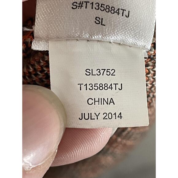 t/o Sweater Dress Womens XS Black Orange Beige Aztec Tribal Knit 3/4 Sleeve - Picture 9 of 10